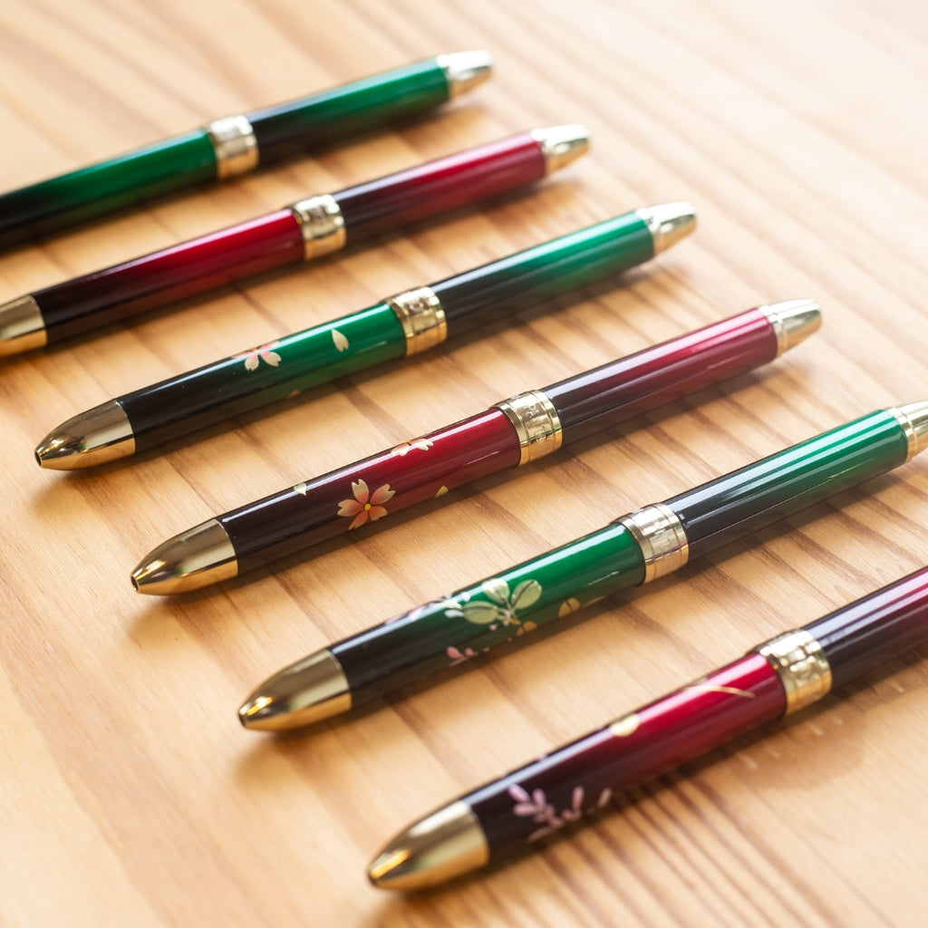 Custom Ballpoint Pen - Red & Green Makie Hagi