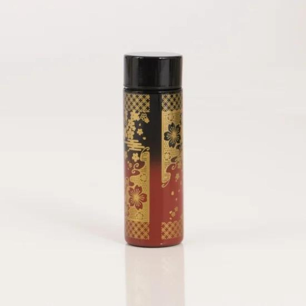 Stainless Insulated Water Bottle 140ml - Maiko Black x Red