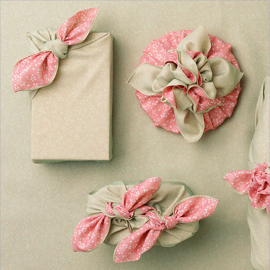 Reversible Furoshiki - Sharkskin Pattern