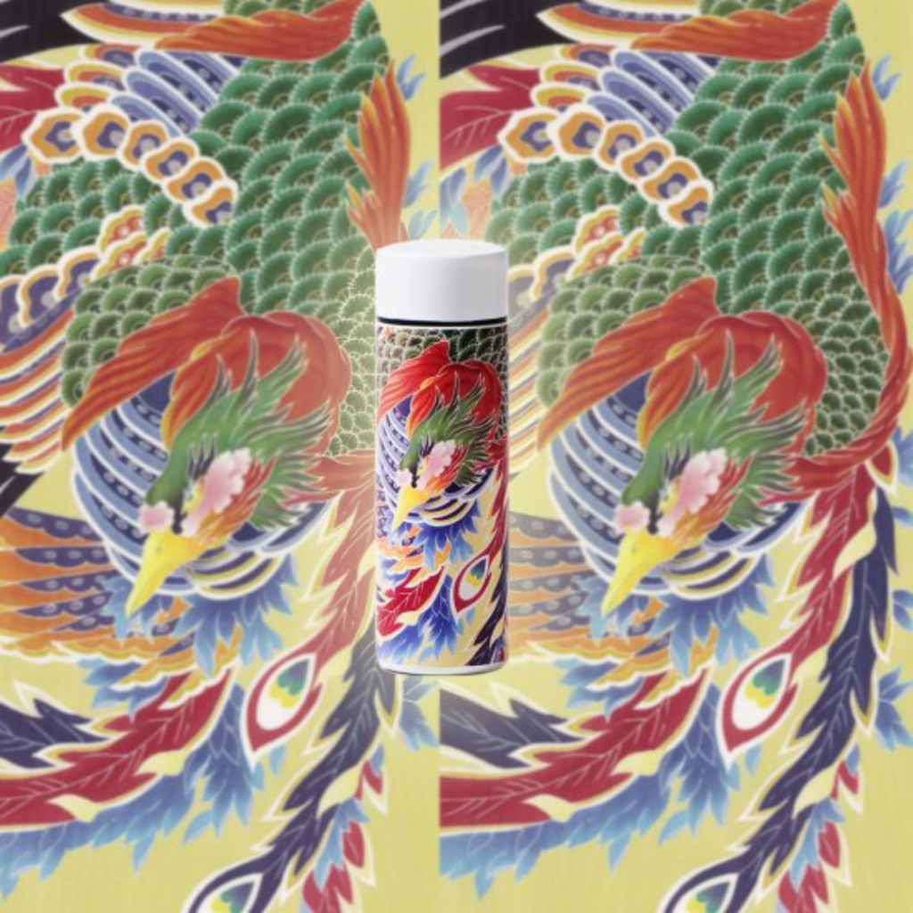 Stainless Insulated Water Bottle 140ml - Kaga Yuzen Houou