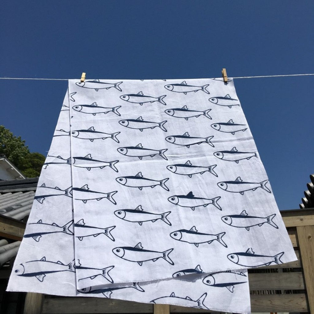 Cotton Hand Towel - Tenugui Mamakari (Okatenu Series)