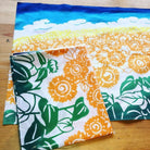 Cotton Hand Towel - Sunflower Field (Tenugui Himawaribatake)