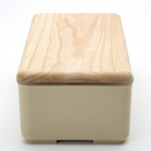 Japanese Lunch Box - Wooden-lid (Beige)