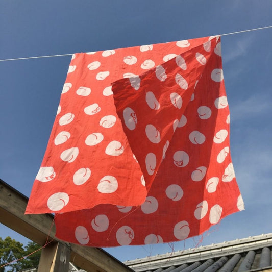 Cotton Hand Towel - Tenugui Momo (Okatenu Series)