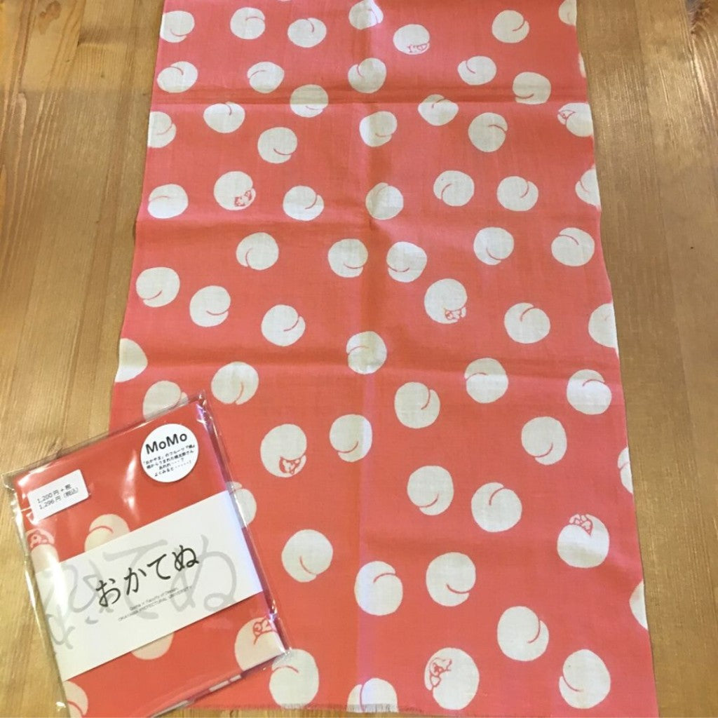 Cotton Hand Towel - Tenugui Momo (Okatenu Series)