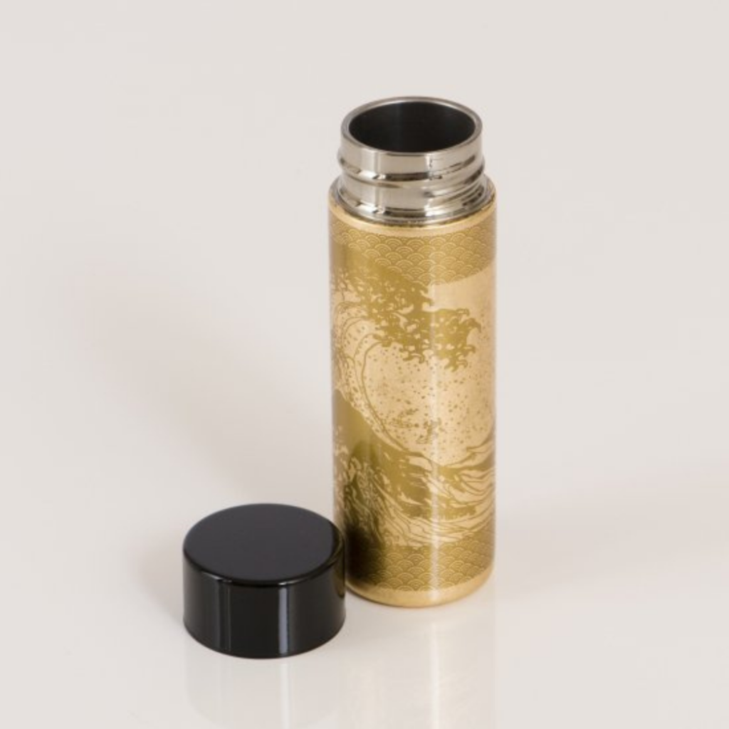 Stainless Insulated Water Bottle 140ml - Namiura Gold Foil