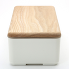 Japanese Lunch Box - Wooden-lid (White)