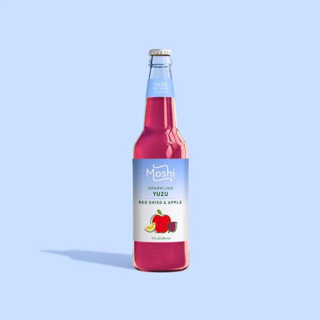 Gluten Free Moshi Yuzu Sparkling Drink - Red Shiso and Apple