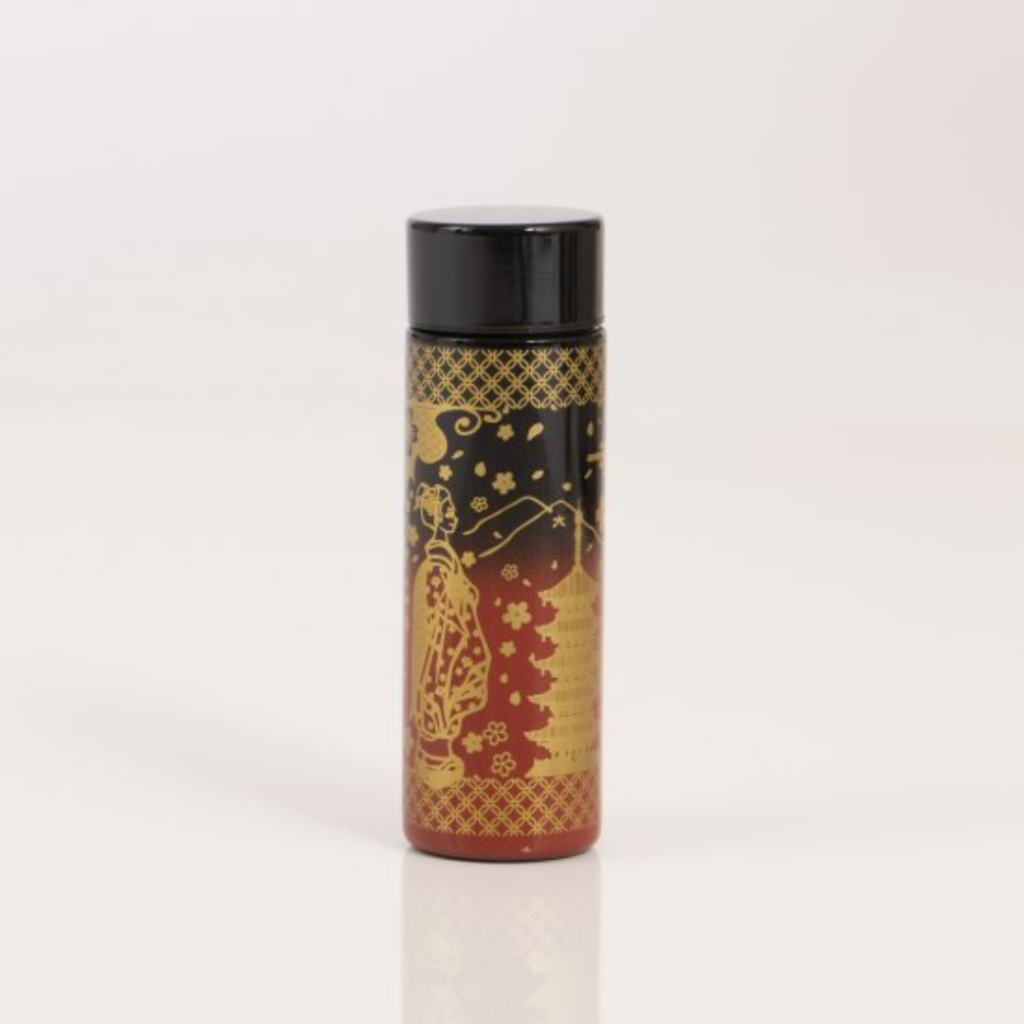 Stainless Insulated Water Bottle 140ml - Maiko Black x Red
